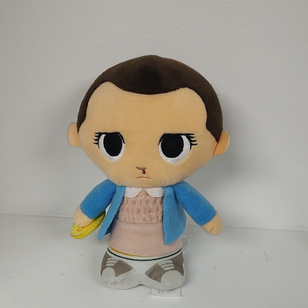 Funko Plush with Brown, Yellow, and White Stripes